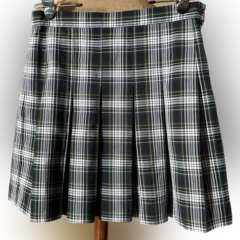 Parker plaid pleated vintage skirt